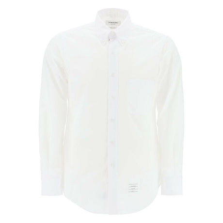 Grosgrain Placket Solid Poplin Shirt.