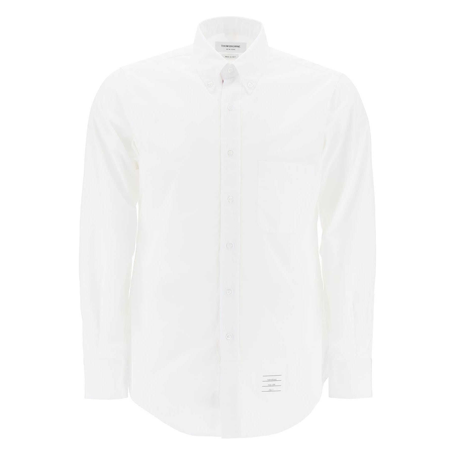 Cotton Oxford Grosgrain Placket Shirt