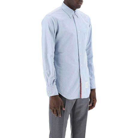 THOM BROWNE-Oxford Cotton Button Down Shirt-JOHN JULIA