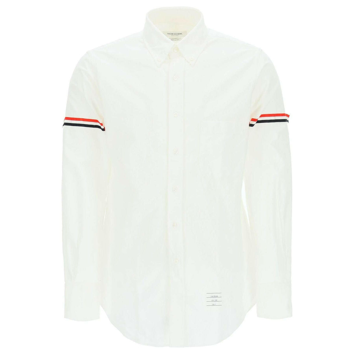 Oxford Striped Grosgrain Armband Classic Shirt.