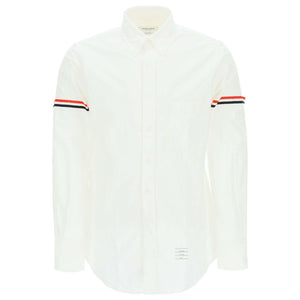 Oxford Striped Grosgrain Armband Classic Shirt.