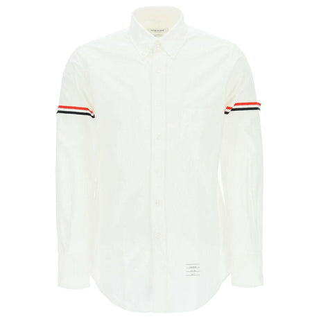 Oxford Striped Grosgrain Armband Classic Shirt.