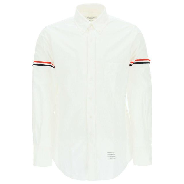 Oxford Striped Grosgrain Armband Classic Shirt.