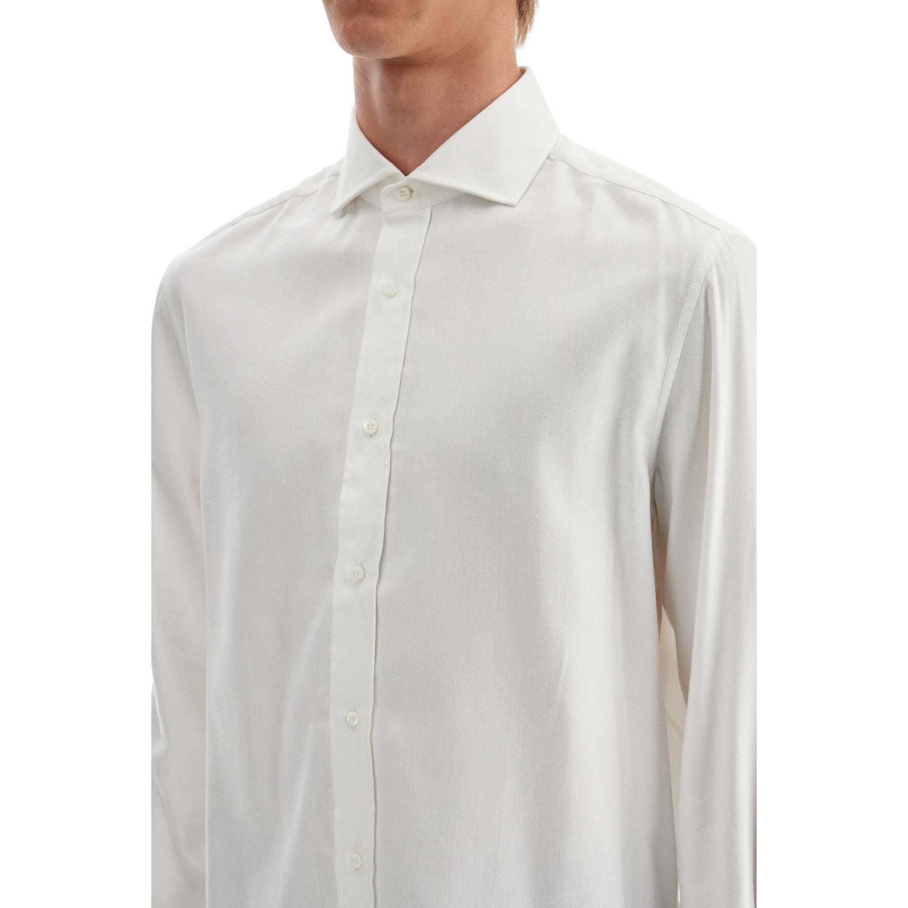 Easy Fit Cotton And Lyocell Shirt