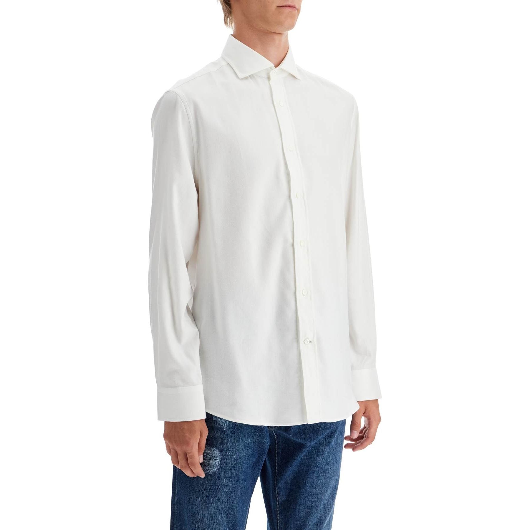 Easy Fit Cotton And Lyocell Shirt