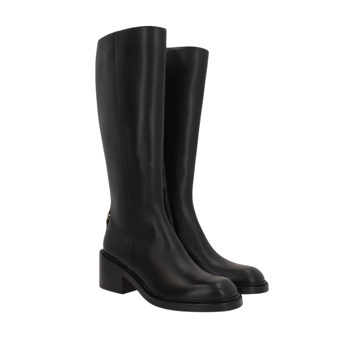 Marcie Glossy Leather Boots-CHLOÉ-JOHN JULIA