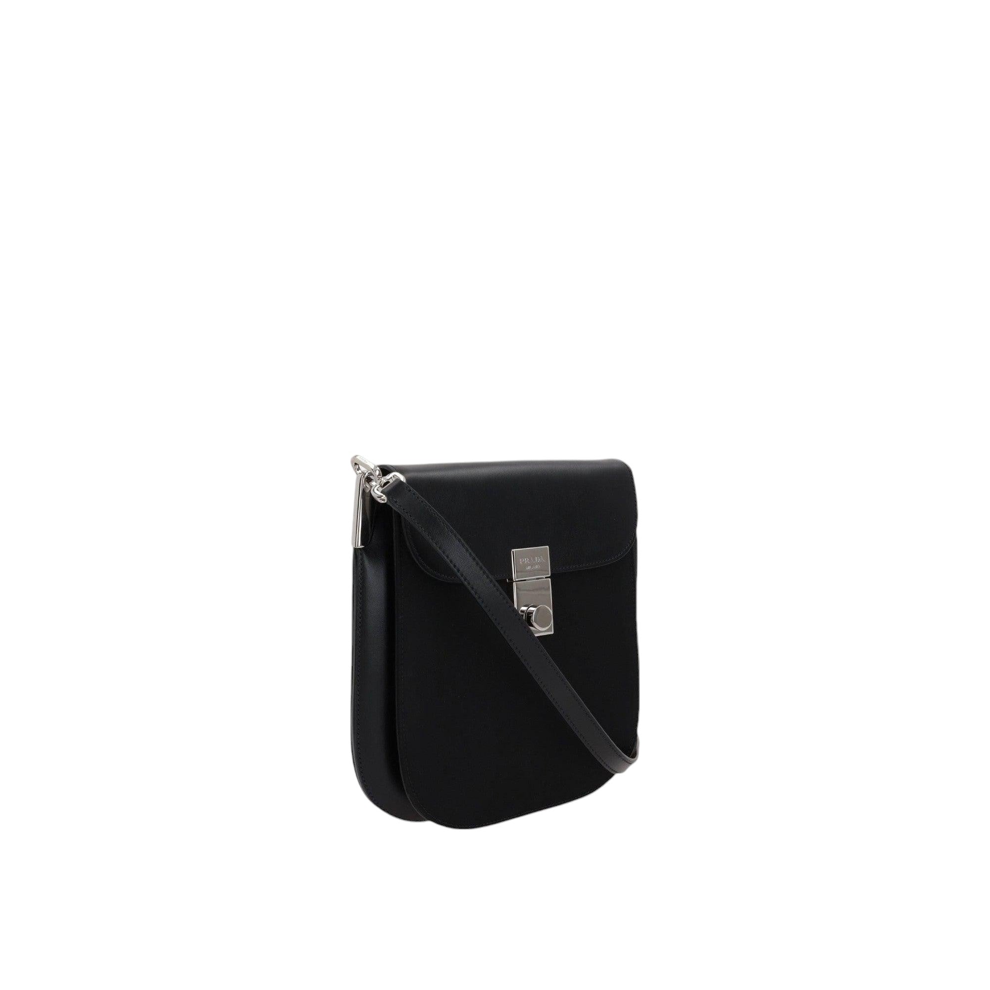 Margit Nylon and Smooth Leather Shoulder Bag-PRADA-JOHN JULIA