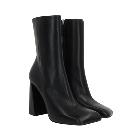 Marine Nappa Ankle Boots-AMINA MUADDI-JOHN JULIA