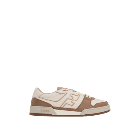 Match Smooth Leather Sneakers-FENDI-JOHN JULIA