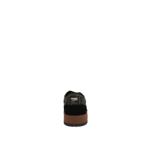 Match Suede FF Fabric Sneakers-FENDI-JOHN JULIA