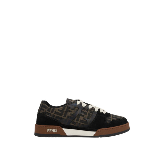 Match Suede FF Fabric Sneakers-FENDI-JOHN JULIA