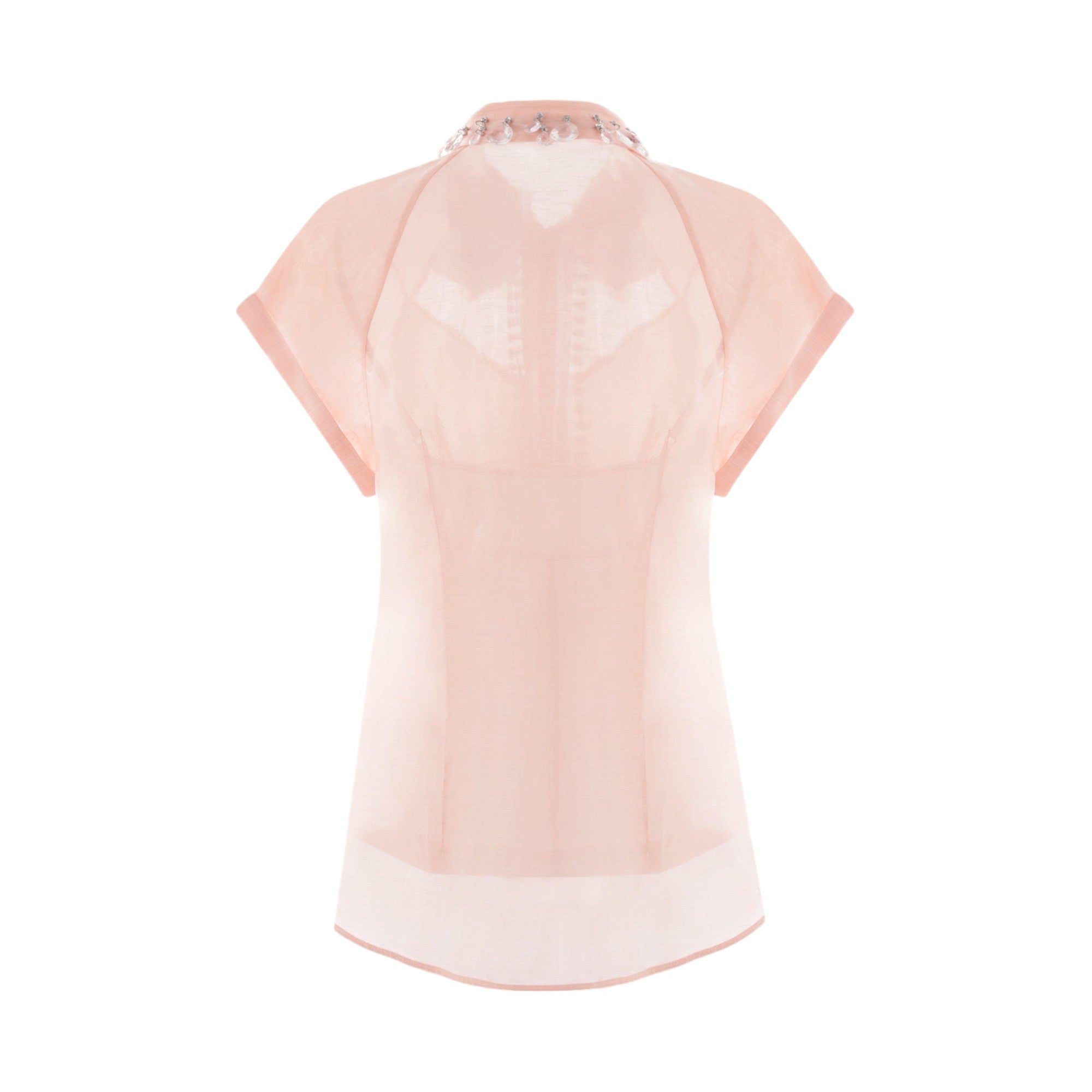 Matchmaker Diamante Organza Shirt-ZIMMERMANN-JOHN JULIA