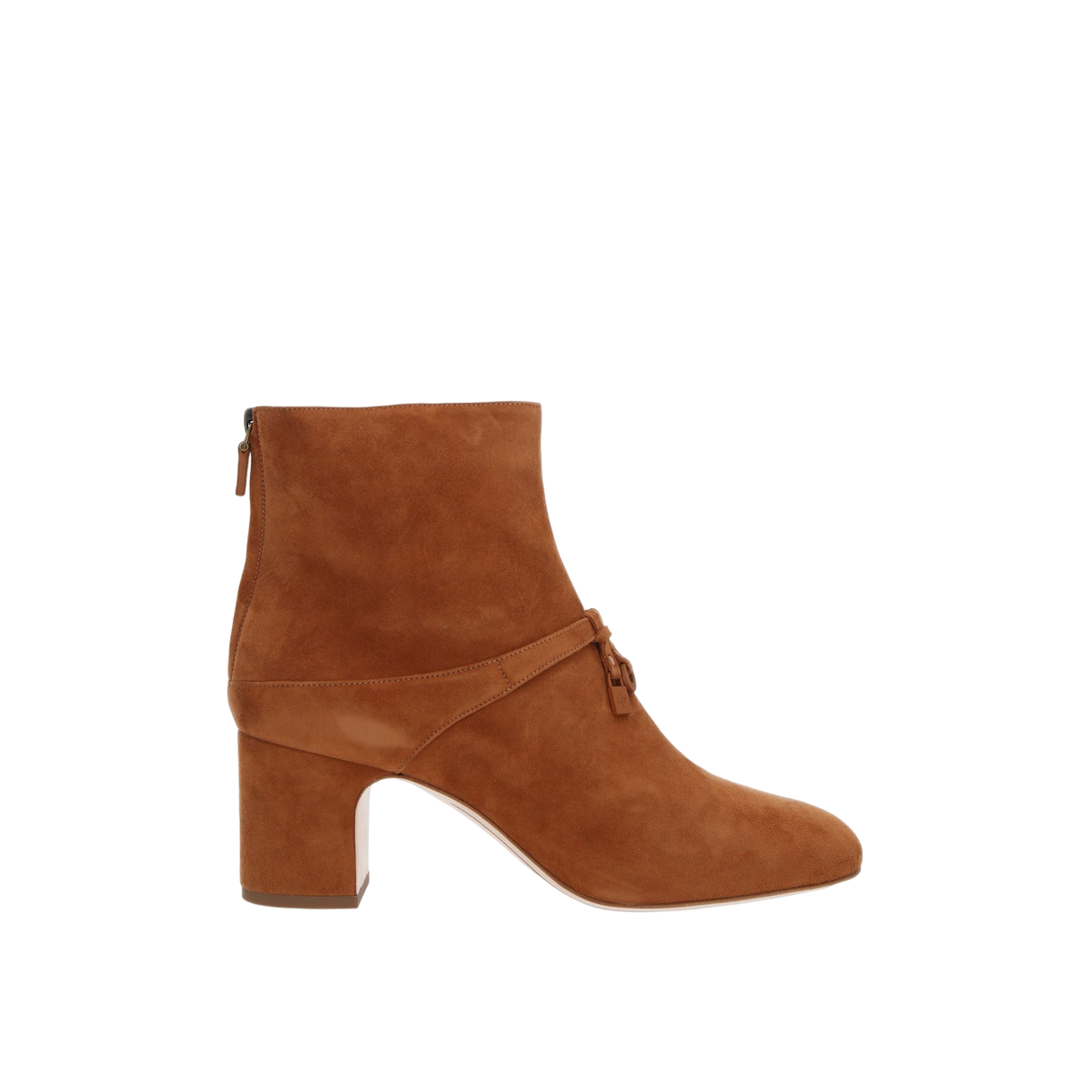 Maxi Charms Suede Ankle Boots-LORO PIANA-JOHN JULIA