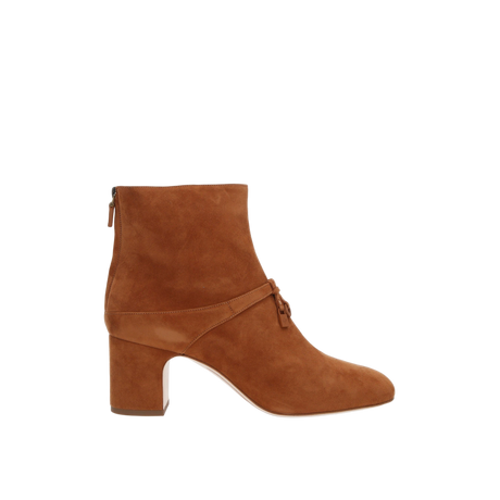 Maxi Charms Suede Ankle Boots-LORO PIANA-JOHN JULIA