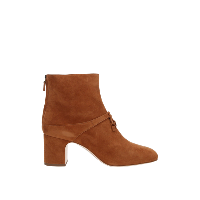 Maxi Charms Suede Ankle Boots-LORO PIANA-JOHN JULIA