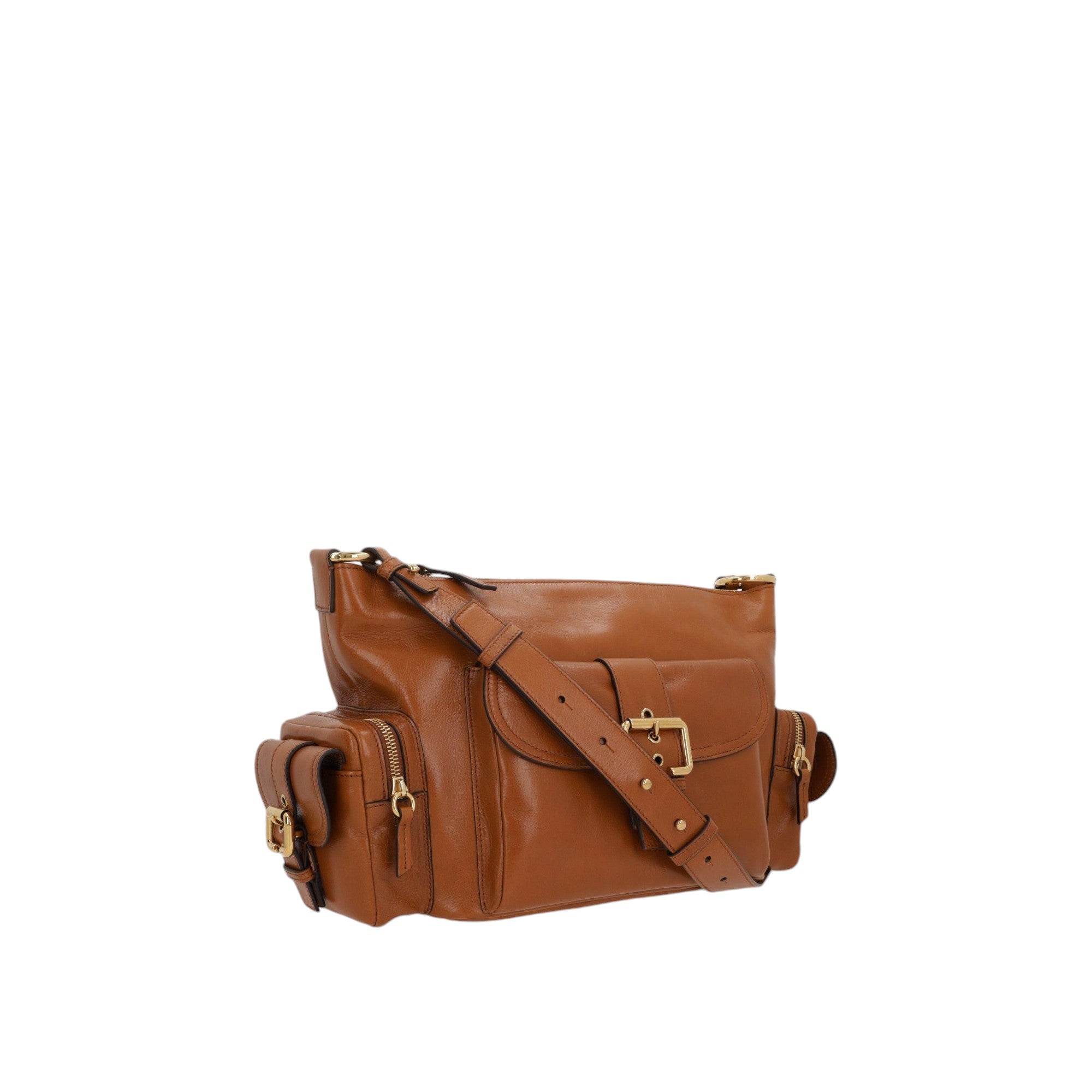 Medium Glossy Leather Camera Bag-CHLOÉ-JOHN JULIA