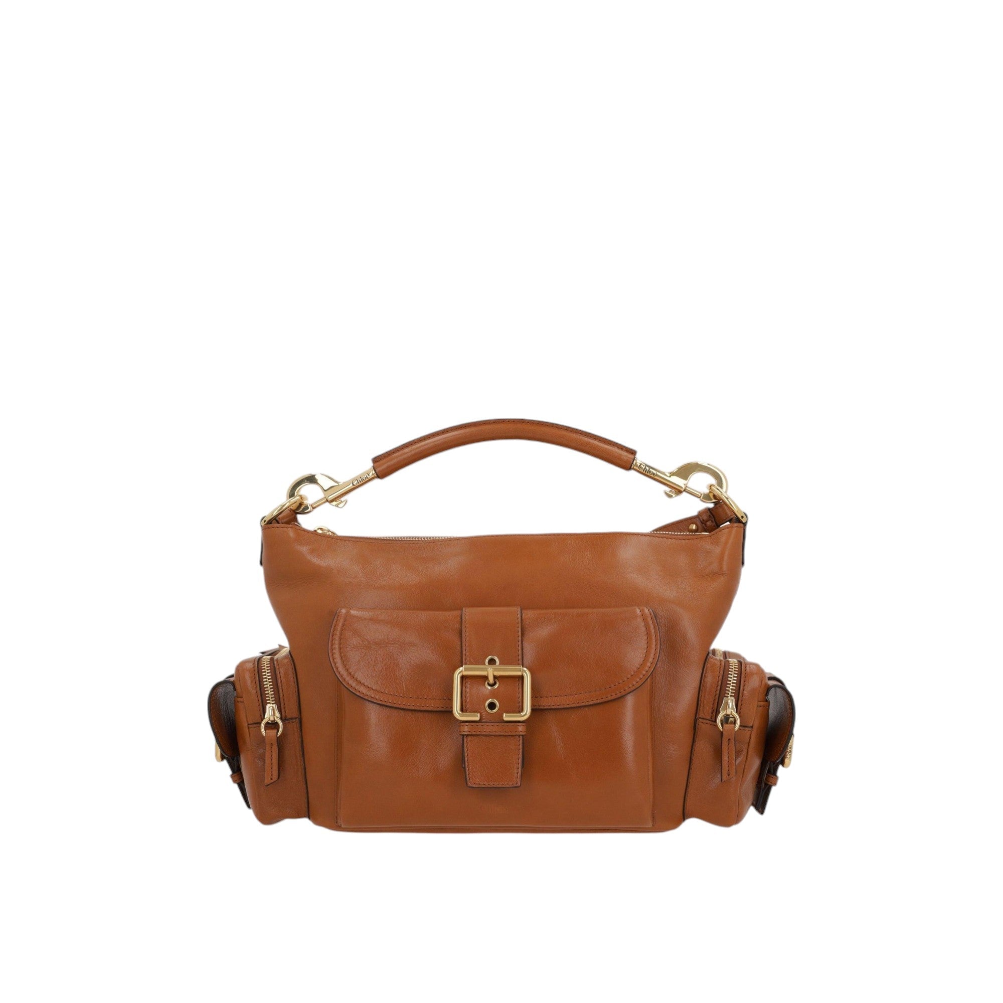 Medium Glossy Leather Camera Bag-CHLOÉ-JOHN JULIA