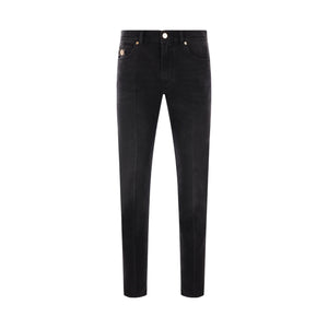 Medusa 95 Stretch Denim Jeans-VERSACE-JOHN JULIA