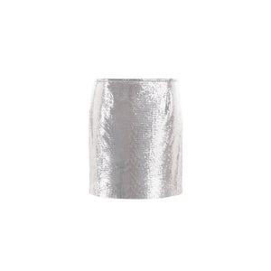 Metal Mesh Miniskirt-RABANNE-JOHN JULIA