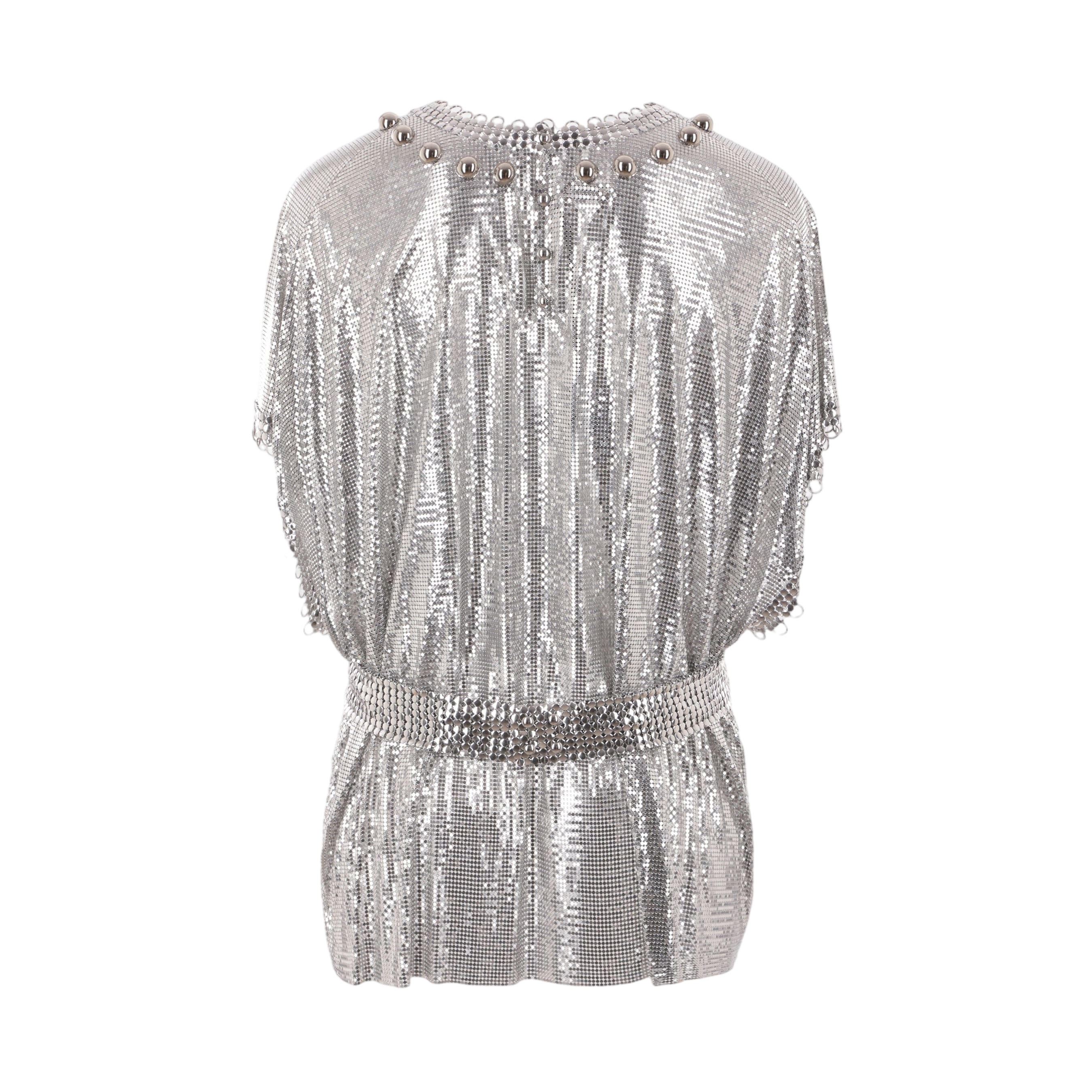 Metal Mesh Top-RABANNE-JOHN JULIA