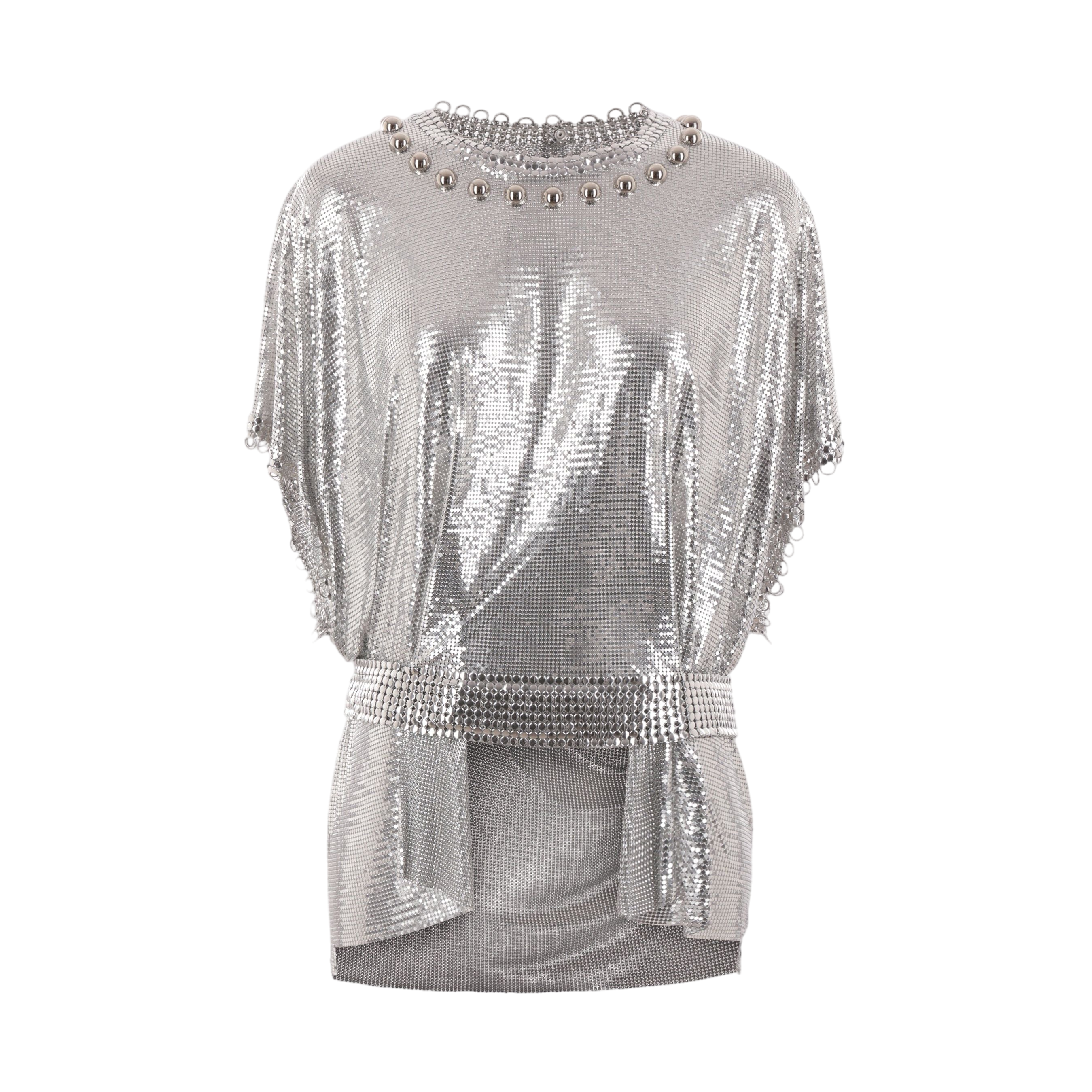 Metal Mesh Top-RABANNE-JOHN JULIA