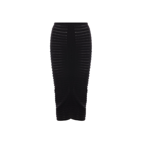 Midi Skeleton Skirt-ALAÏA-JOHN JULIA