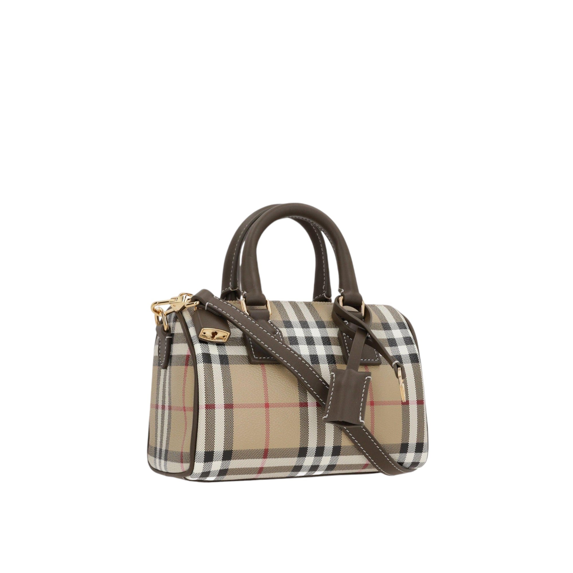 Mini Bowling Coated Canvas Bag-BURBERRY-JOHN JULIA