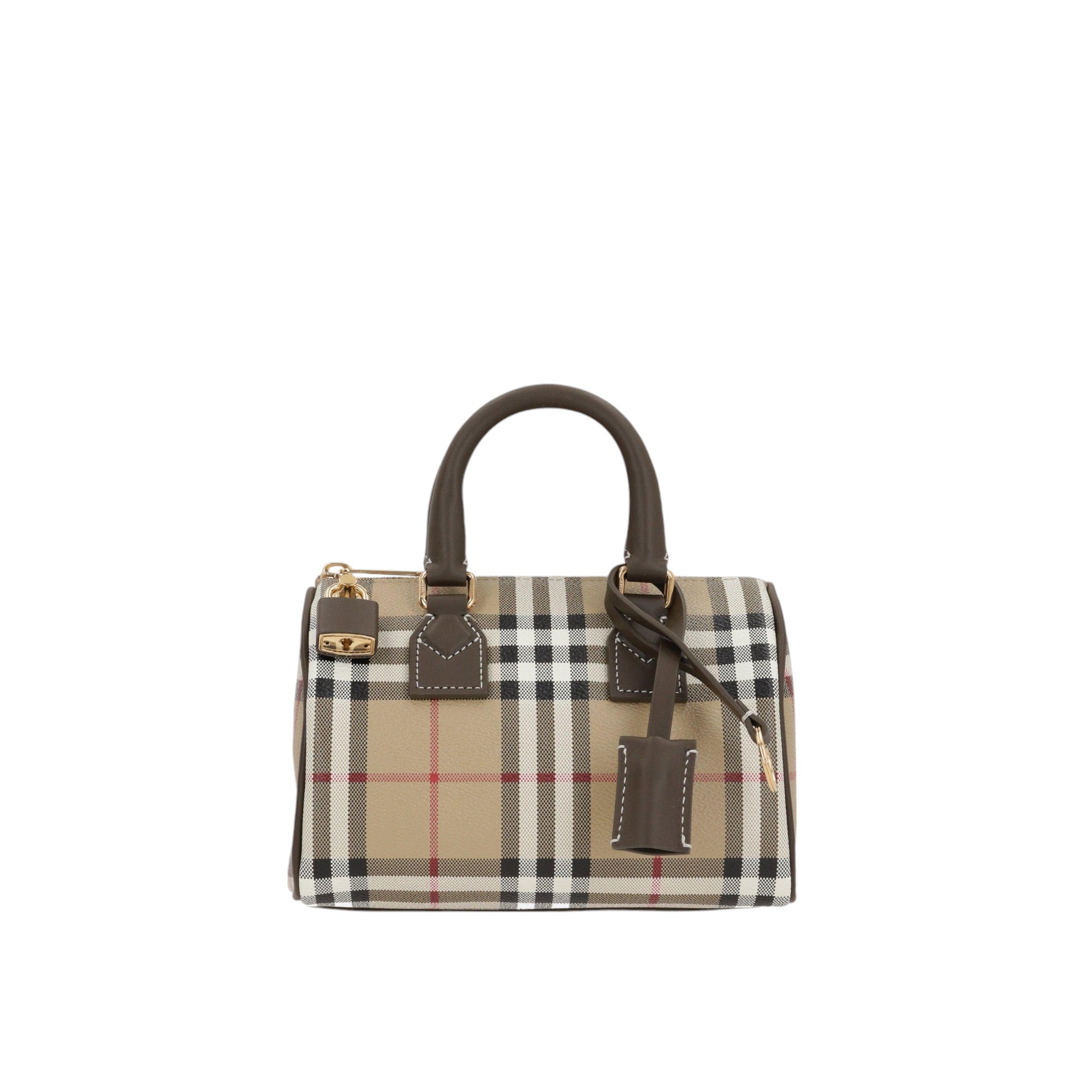 Mini Bowling Coated Canvas Bag-BURBERRY-JOHN JULIA