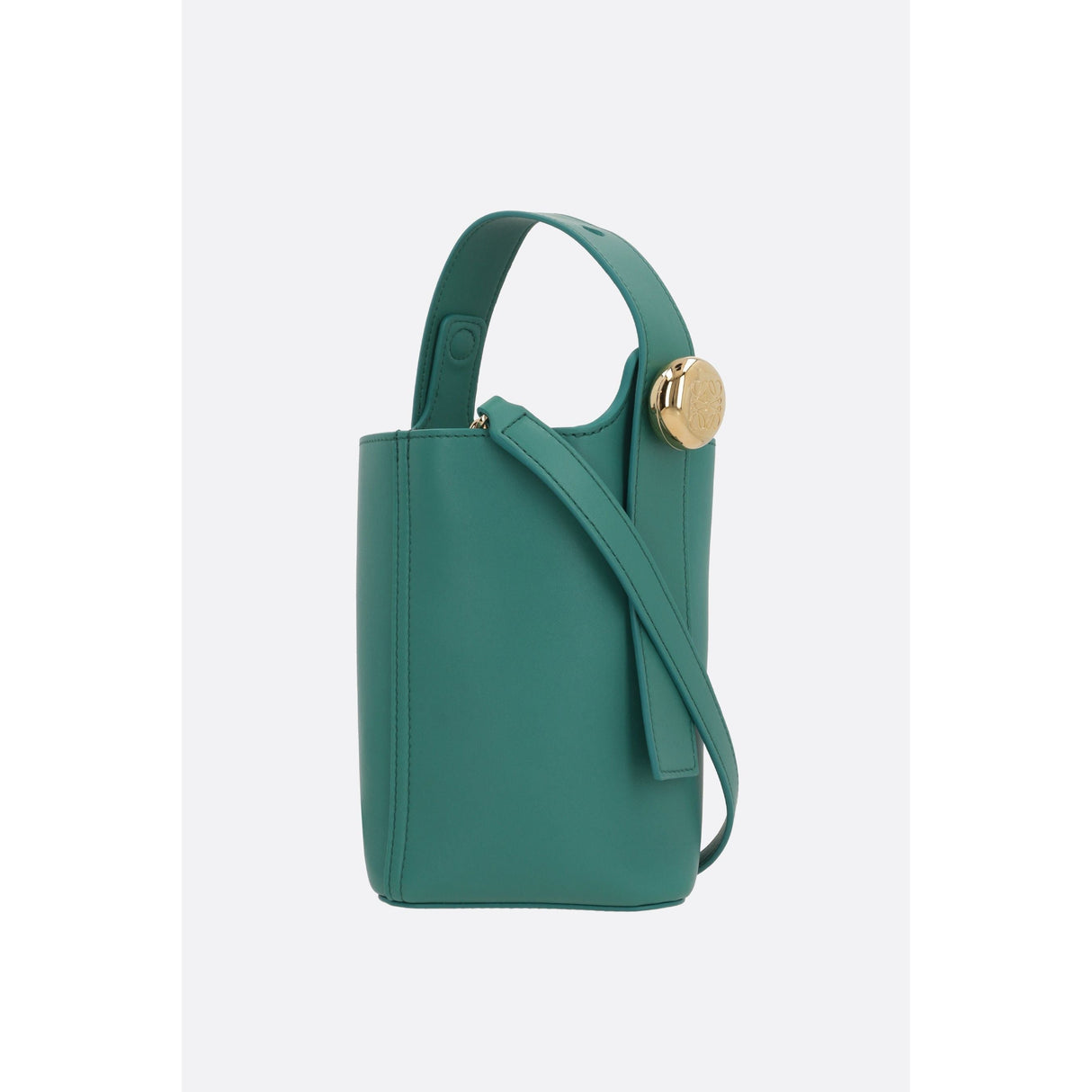 Mini Bucket Bag In Smooth Leather-LOEWE-JOHN JULIA