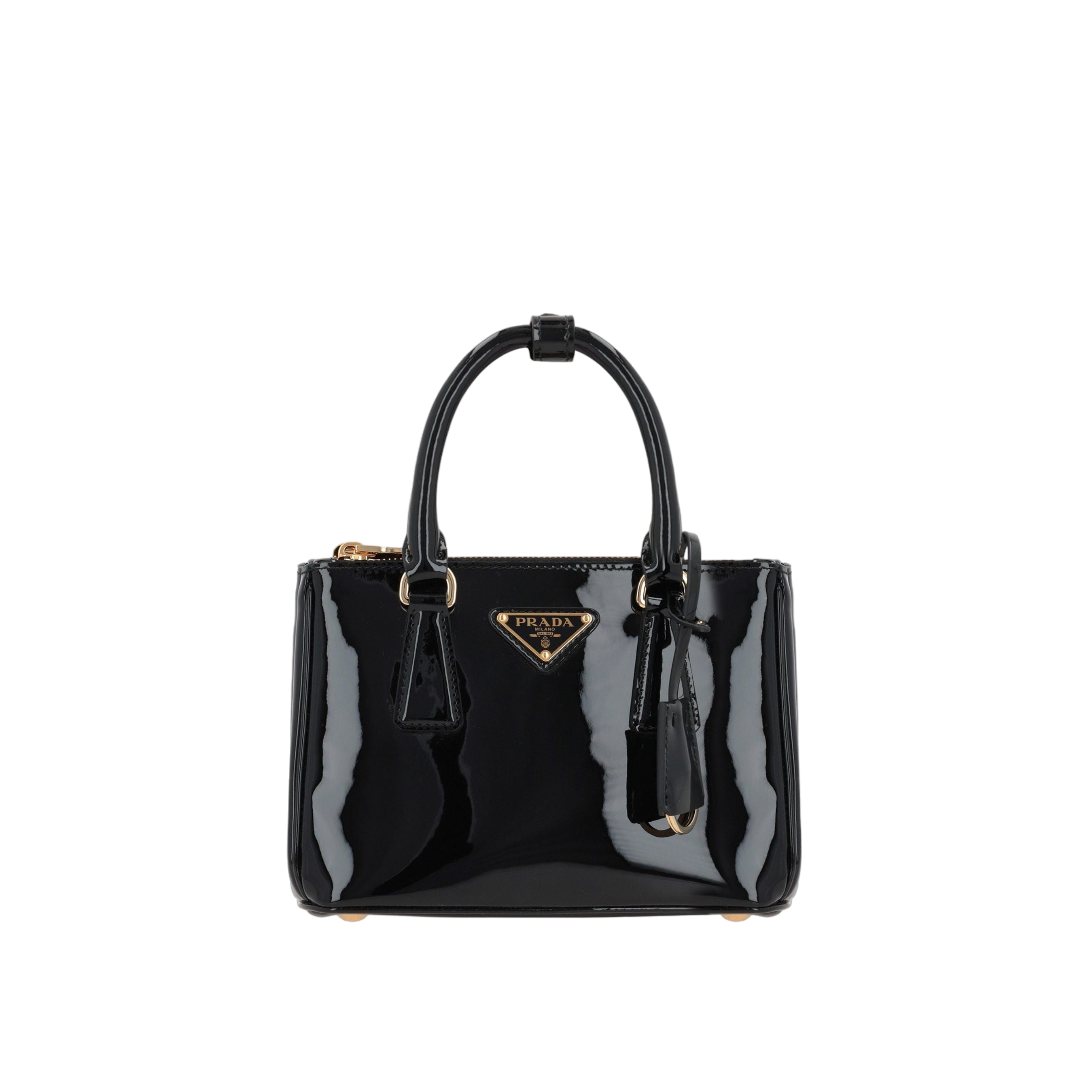 Mini Patent Leather Galleria Handbag-PRADA-JOHN JULIA