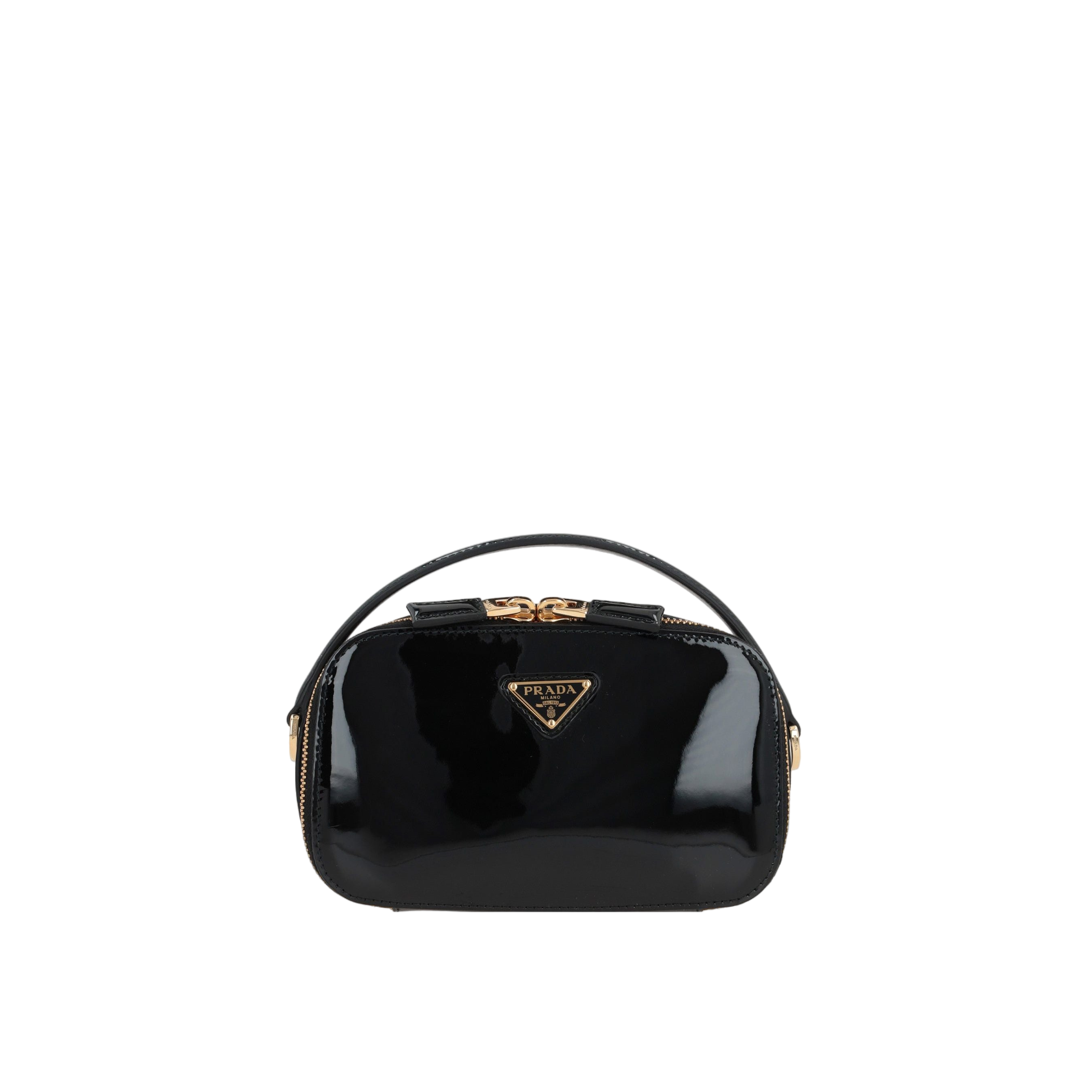 Mini Patent Leather Odette Handbag-PRADA-JOHN JULIA