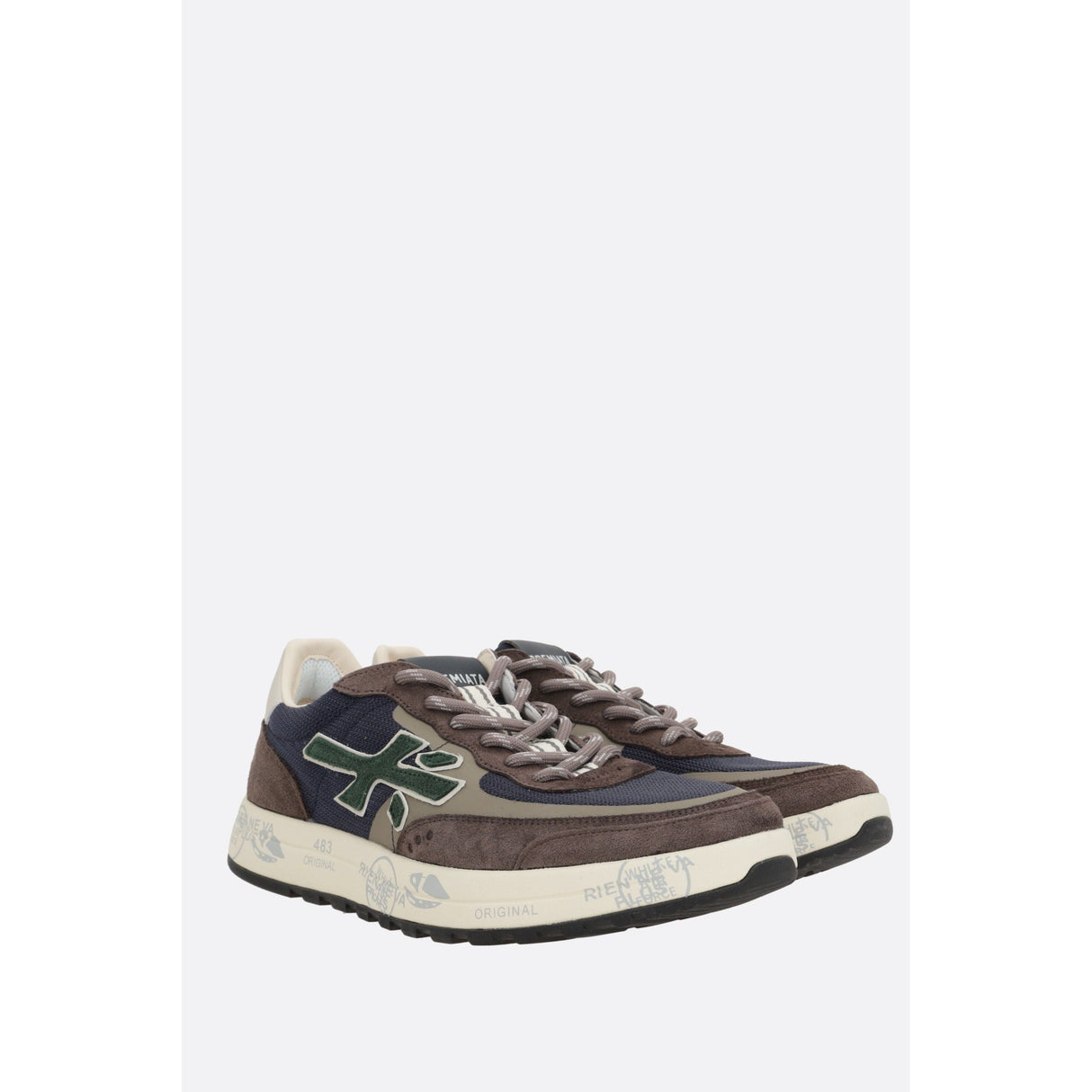 Mixed Material Nous Sneakers-PREMIATA-JOHN JULIA