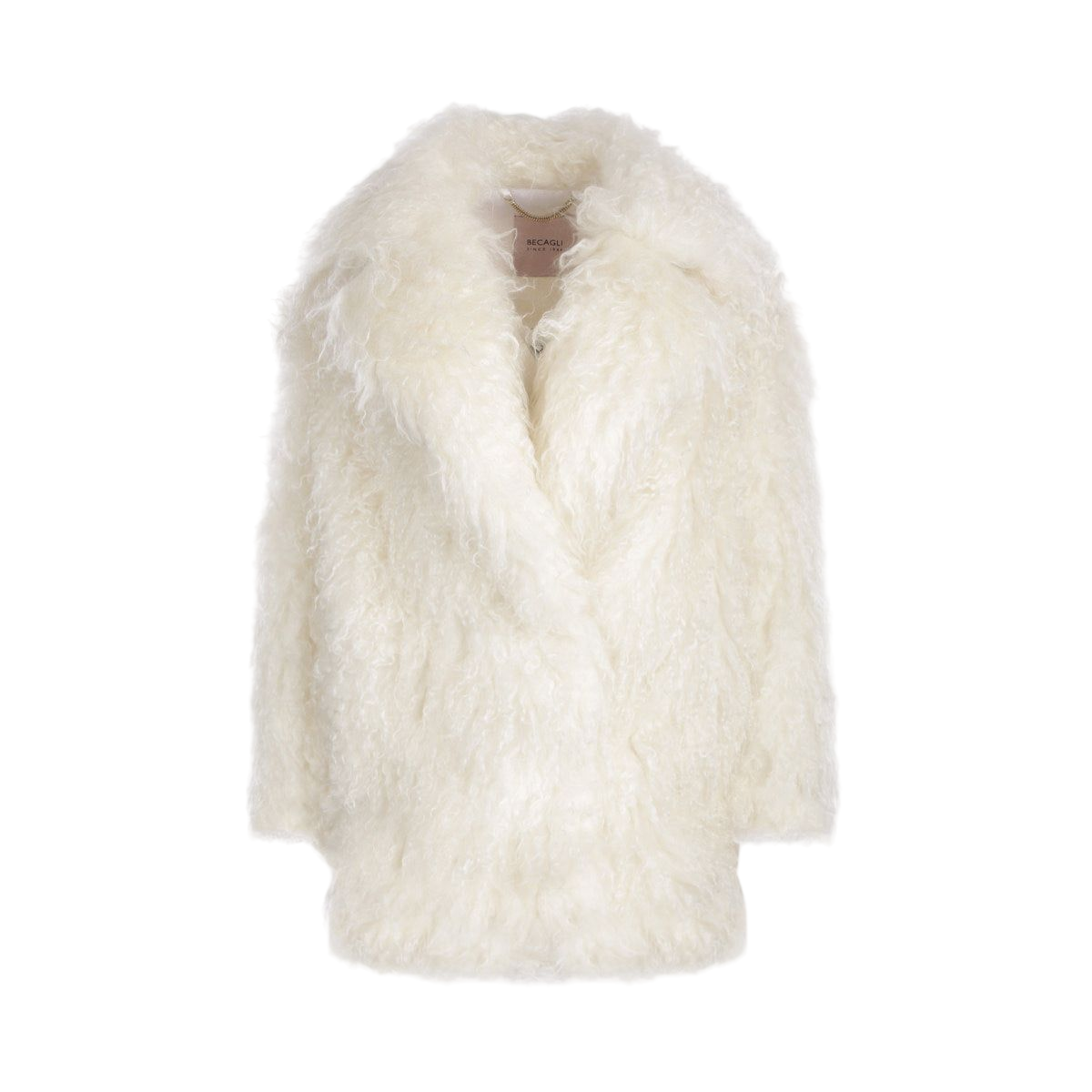 Mohair Fur Single-breasted Jacket-BECAGLI-JOHN JULIA