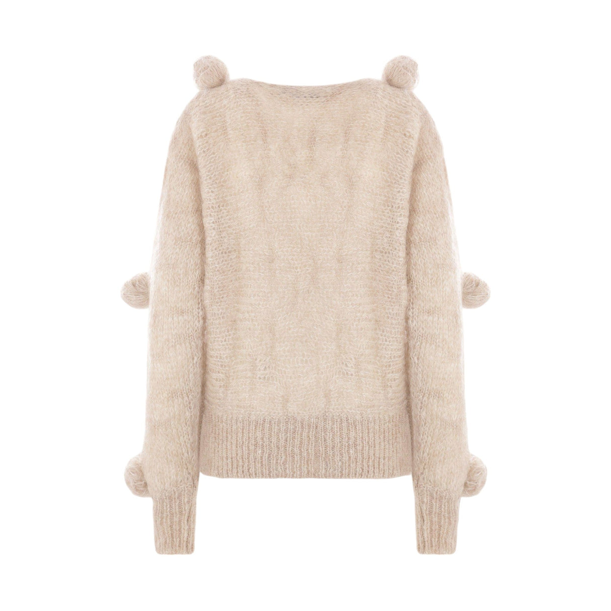 Mohair Wool 3D Rose Sweater-BLUMARINE-JOHN JULIA