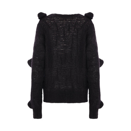 Mohair Wool 3D Rose Sweater-BLUMARINE-JOHN JULIA