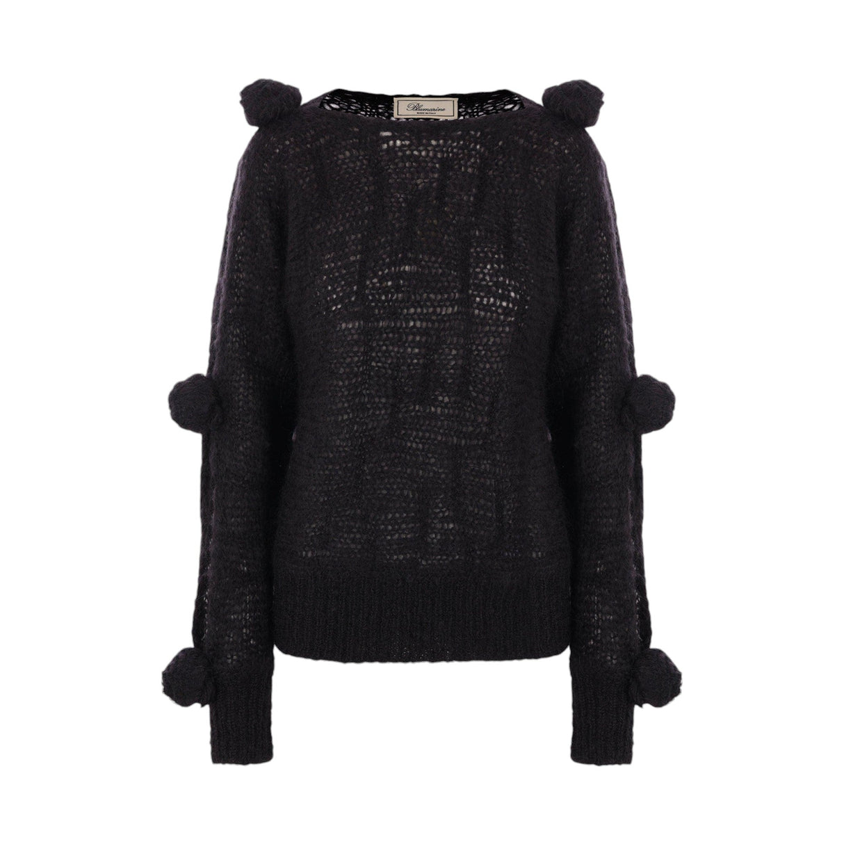 Mohair Wool 3D Rose Sweater-BLUMARINE-JOHN JULIA