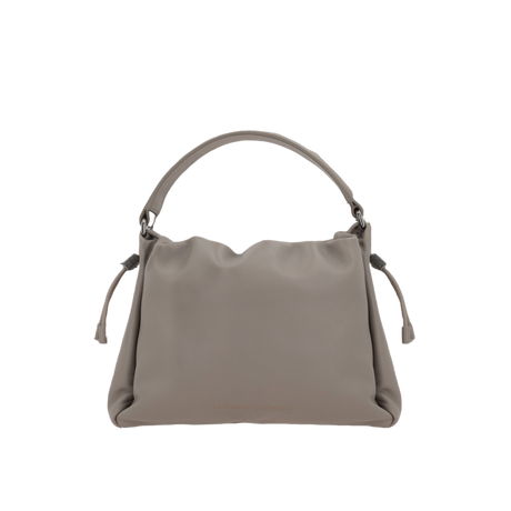 Monili Detail Small Leather Handbag-BRUNELLO CUCINELLI-JOHN JULIA