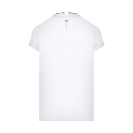 Monili-detailed Cotton T-shirt-BRUNELLO CUCINELLI-JOHN JULIA