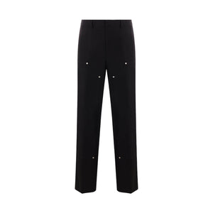 Monogram Technical Twill Workwear Pants-PALM ANGELS-JOHN JULIA