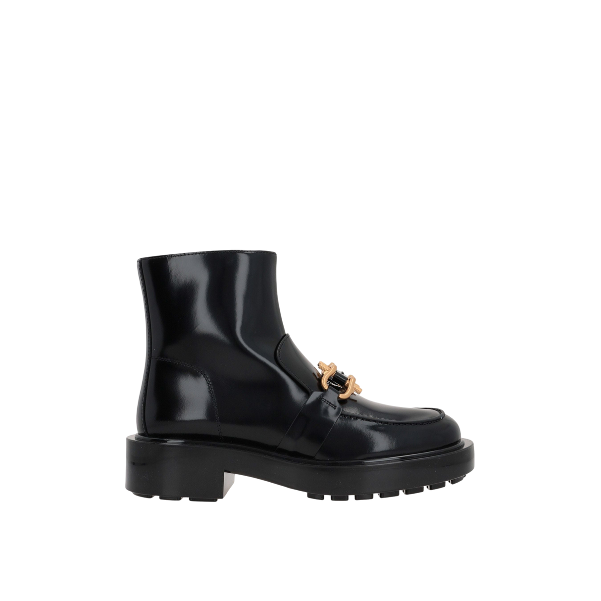 Monsieur Shiny Leather Ankle Boots-BOTTEGA VENETA-JOHN JULIA