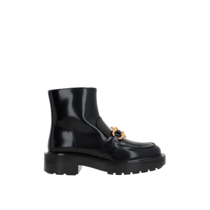 Monsieur Shiny Leather Ankle Boots-BOTTEGA VENETA-JOHN JULIA