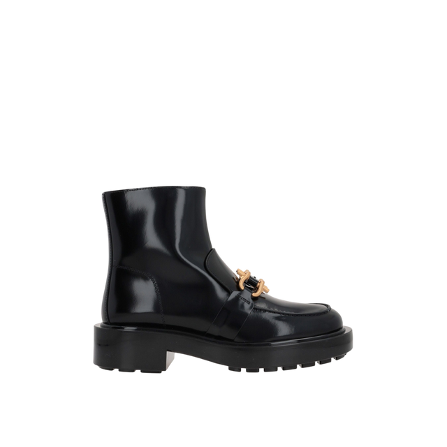 Monsieur Shiny Leather Ankle Boots-BOTTEGA VENETA-JOHN JULIA