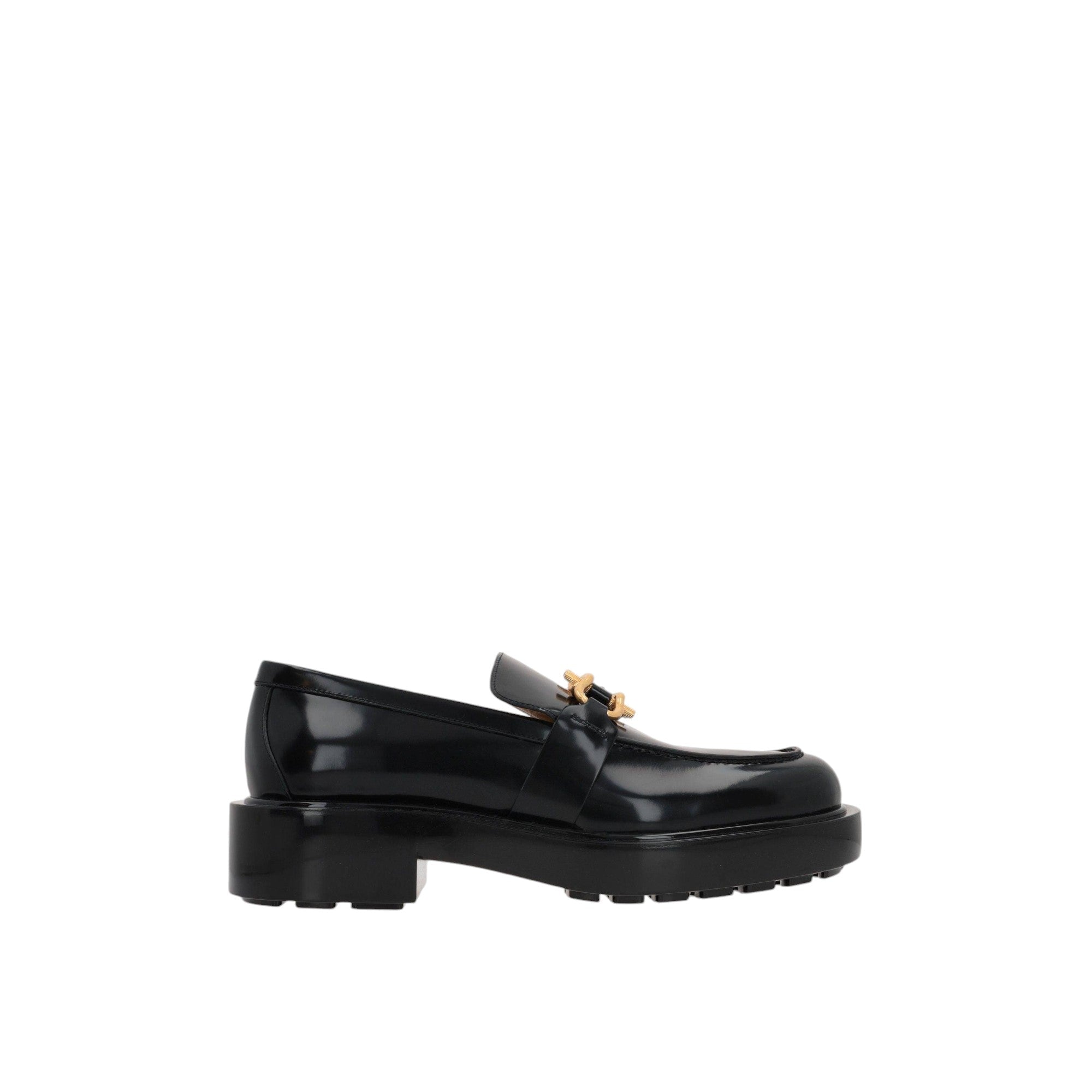 Monsieur Shiny Leather Loafers-BOTTEGA VENETA-JOHN JULIA