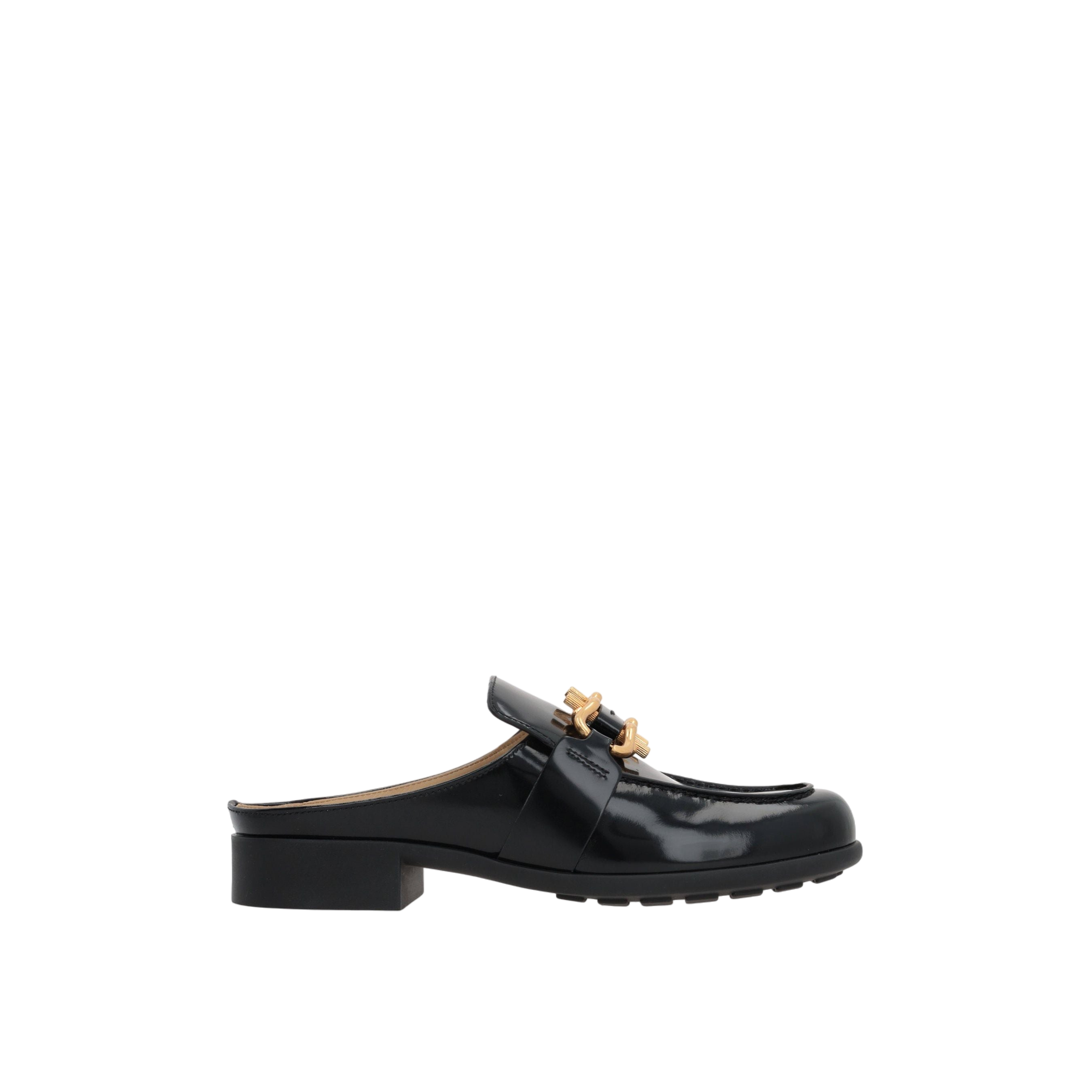 Monsieur Shiny Leather Mule Loafers-BOTTEGA VENETA-JOHN JULIA