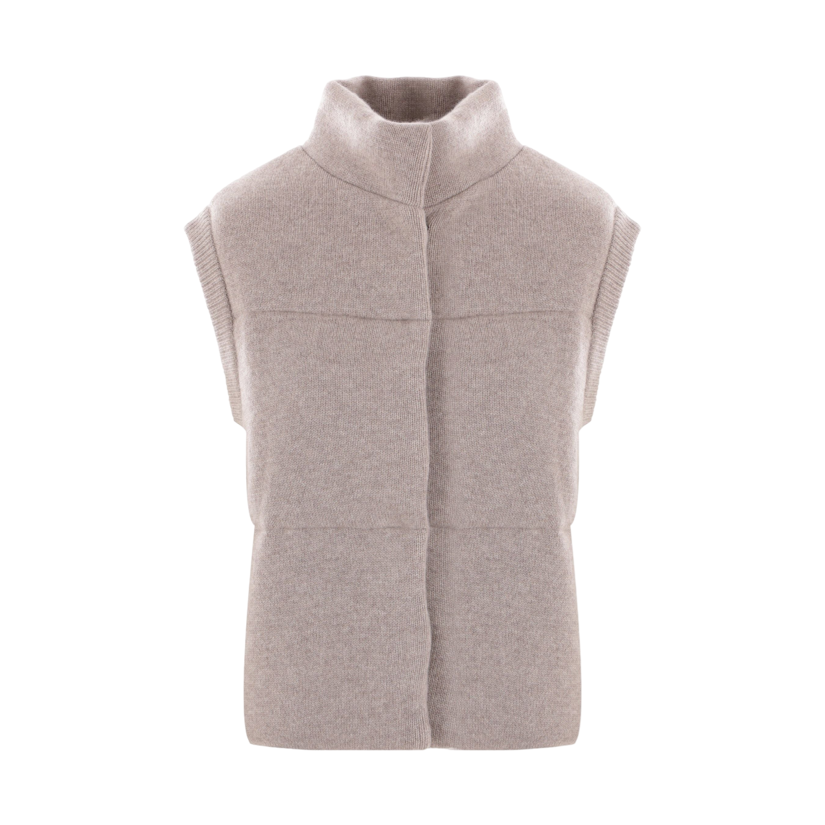 Montana Cashmere Puffer Vest-LE KASHA-JOHN JULIA