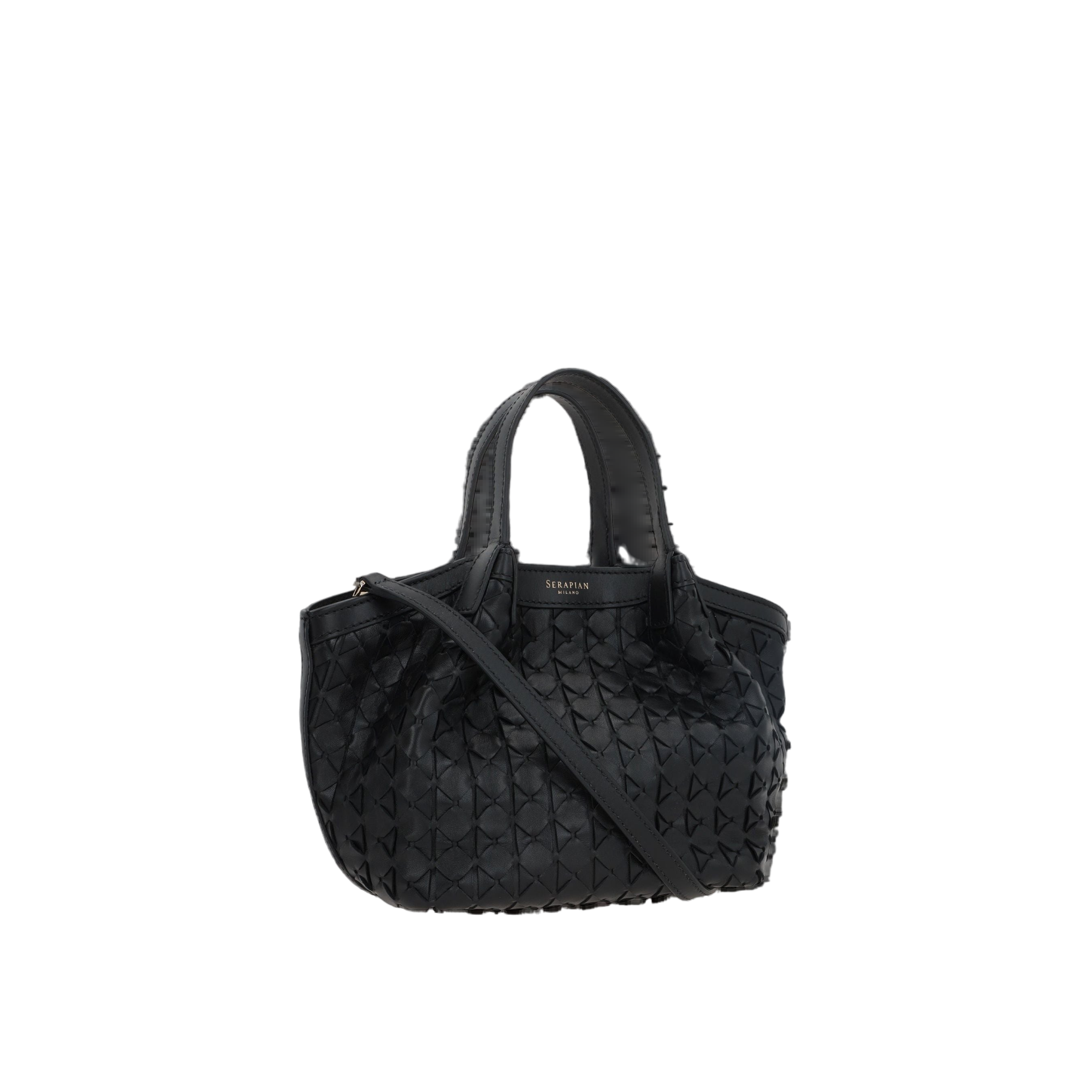 Mosaico Nappa Secret Mini Tote Bag-SERAPIAN-JOHN JULIA