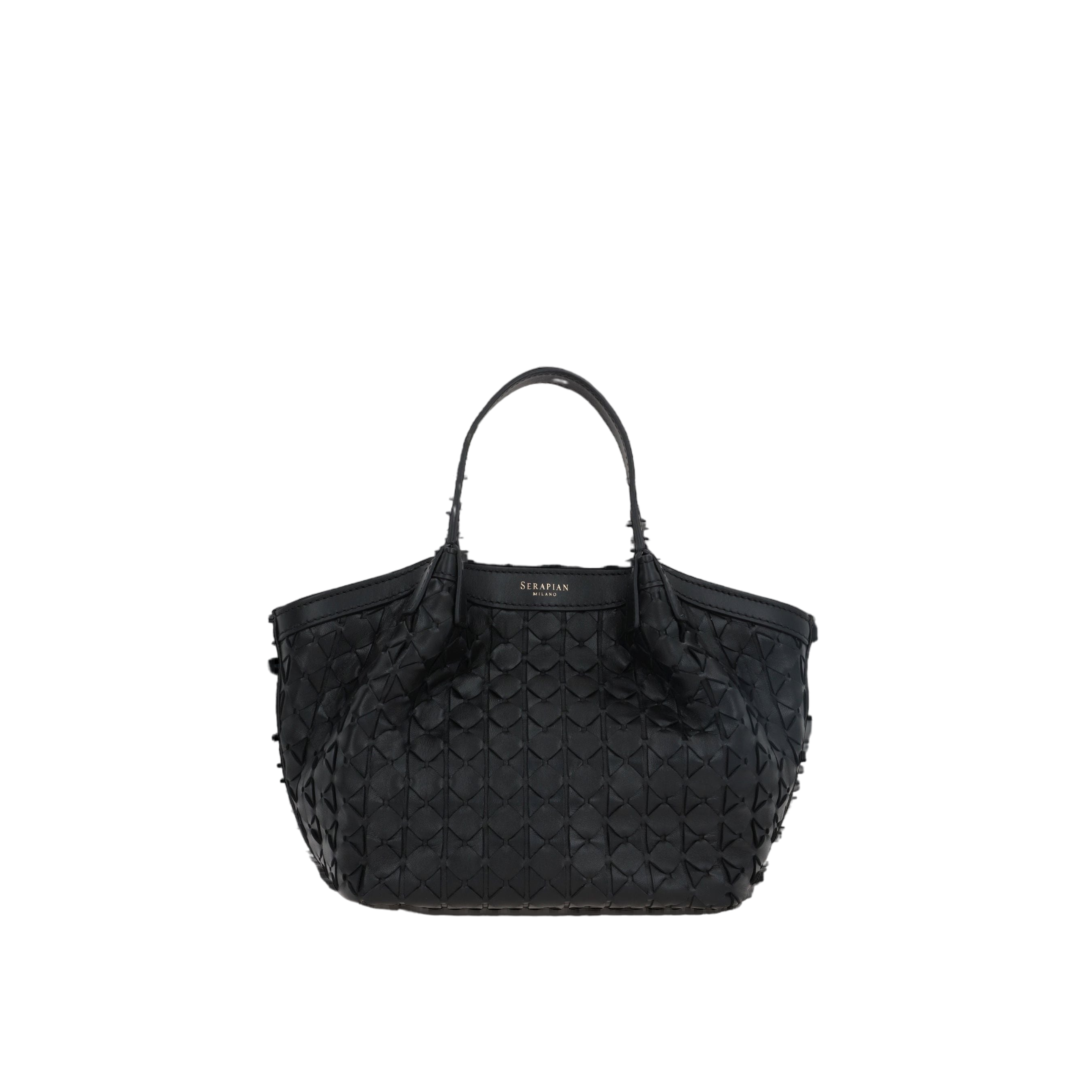 Mosaico Nappa Secret Mini Tote Bag-SERAPIAN-JOHN JULIA