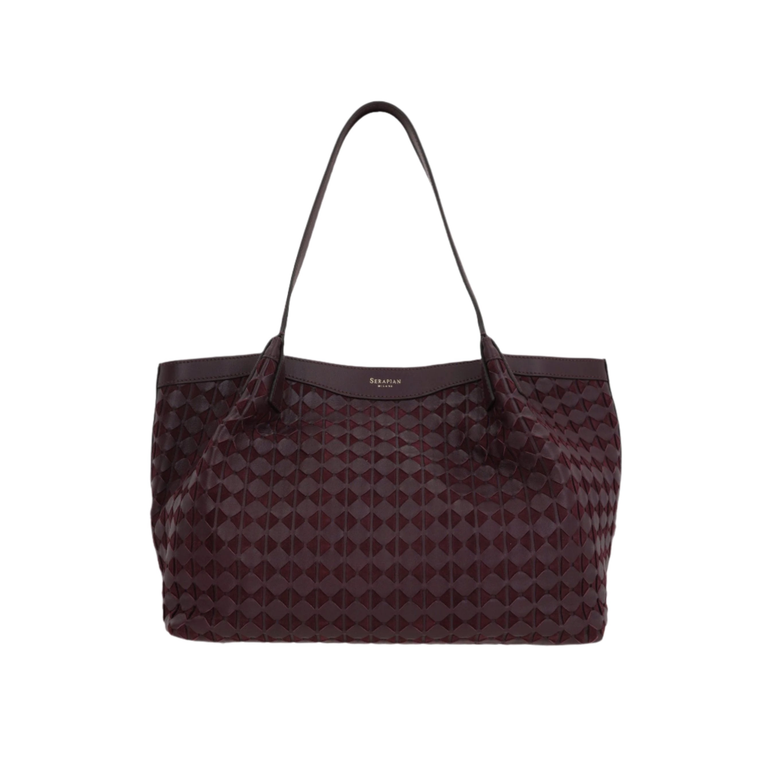 Mosaico Nappa Secret Small Tote Bag-SERAPIAN-JOHN JULIA