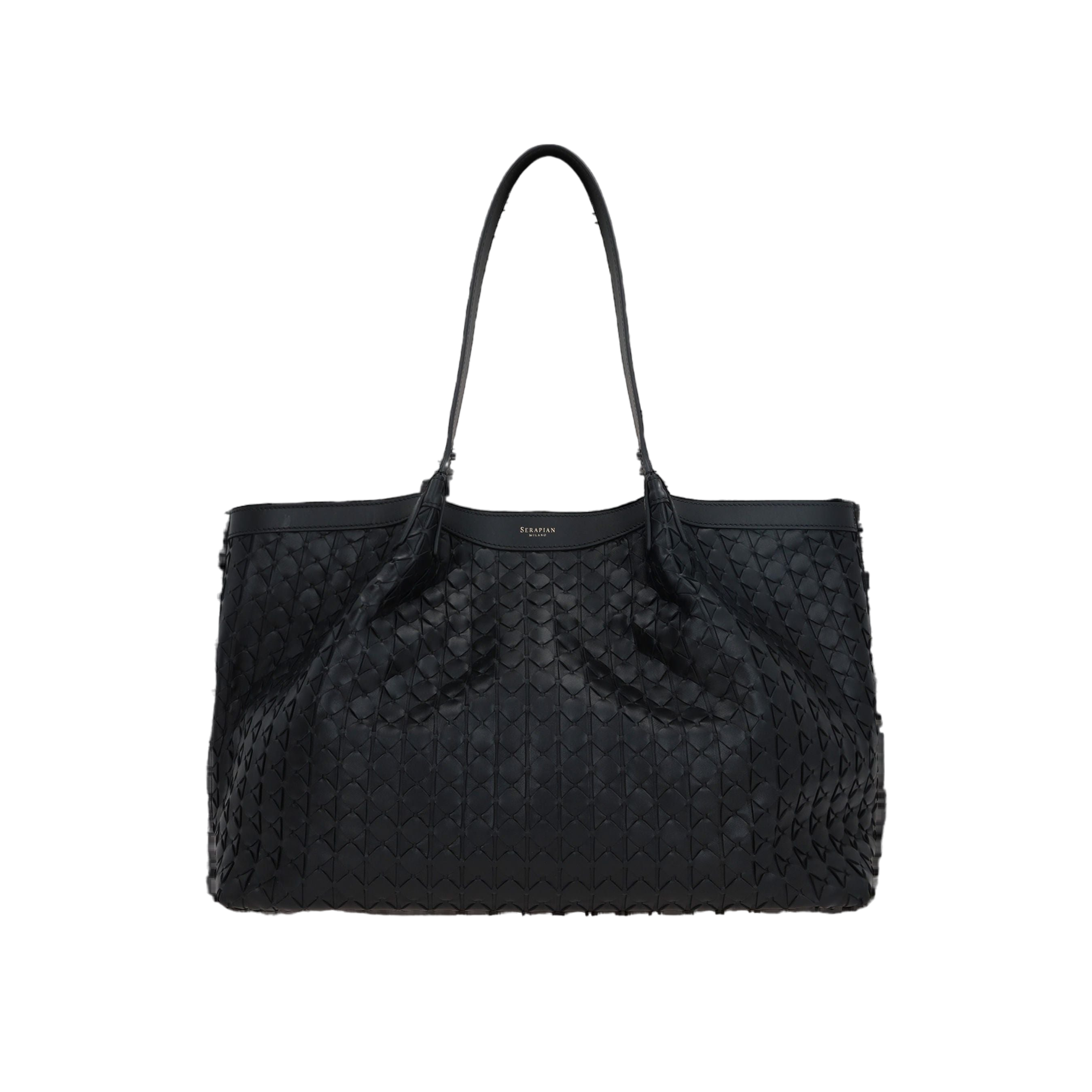 Mosaico Nappa Secret Small Tote Bag-SERAPIAN-JOHN JULIA