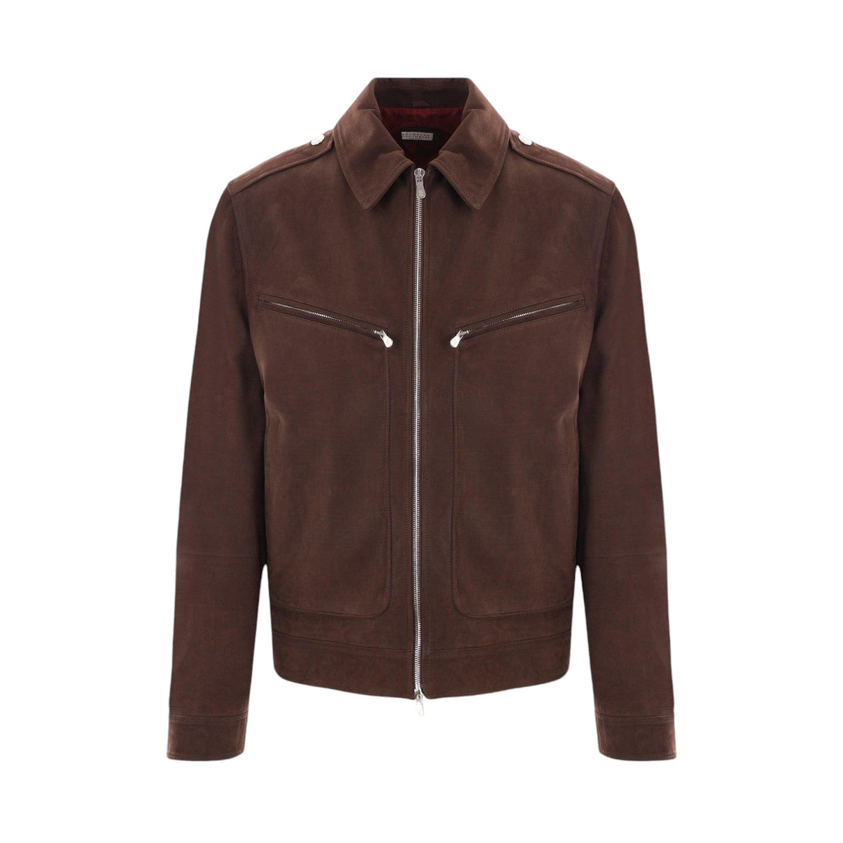 Nabuk Full-zip Jacket-BRUNELLO CUCINELLI-JOHN JULIA